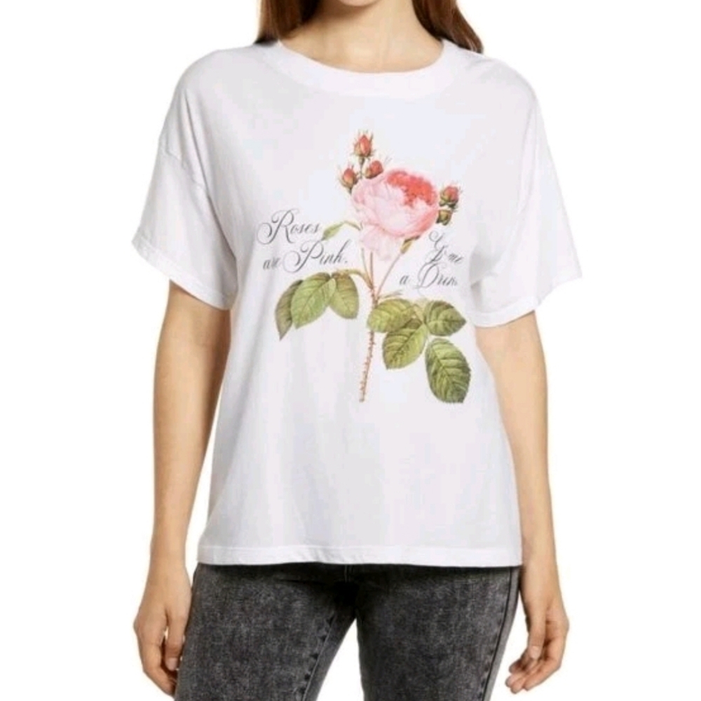 New $40 PST PROJECT SOCIAL T Los Angeles Floral Graphic T-Shirt M Nordstrom